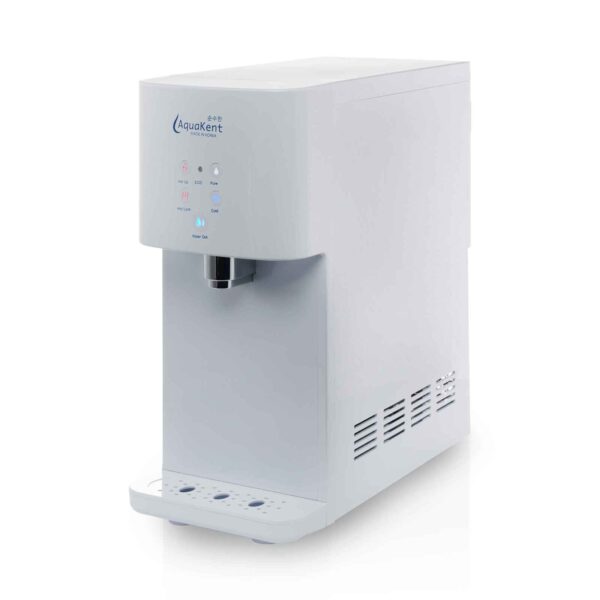AK Ruby-3T Hot cold normal tabletop water dispenser white side view