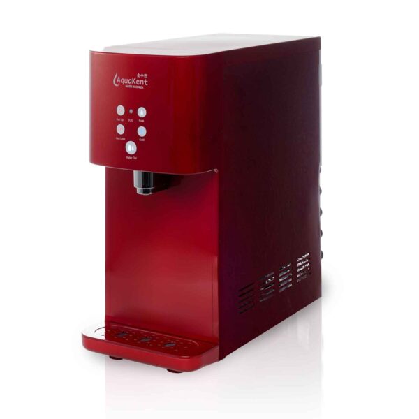 AK Ruby-3T Hot cold normal tabletop water dispenser red side