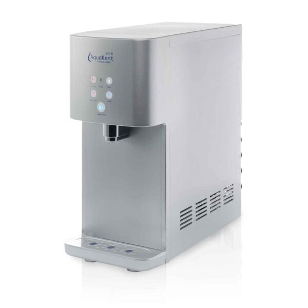 AK Ruby-3T Hot cold normal tabletop water dispenser silver side