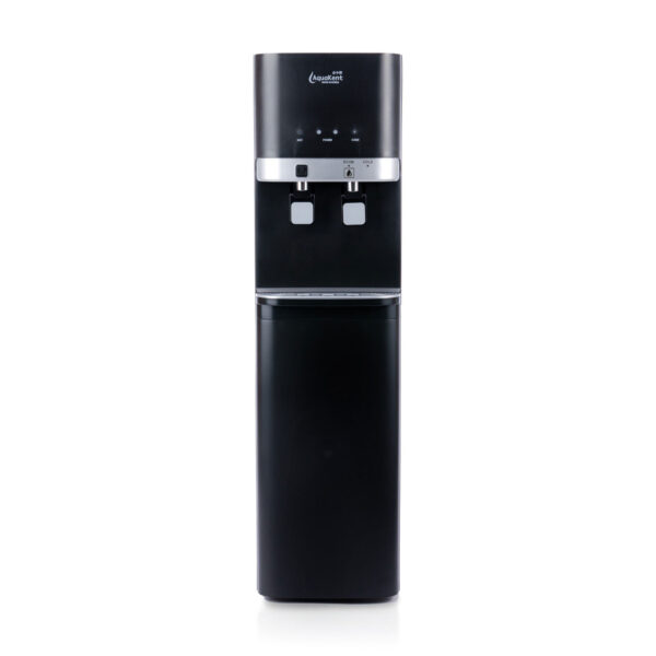AK53-3F-hot cold normal floor stand water dispenser-Black-Front