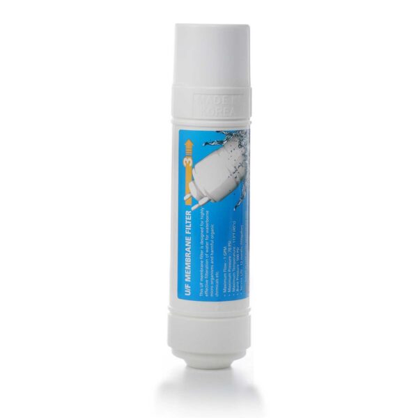 Inline UF membrane-water filter