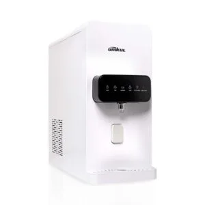AK832-3T hot cold normal 3 temp UV water purifier counter tabletop (side)