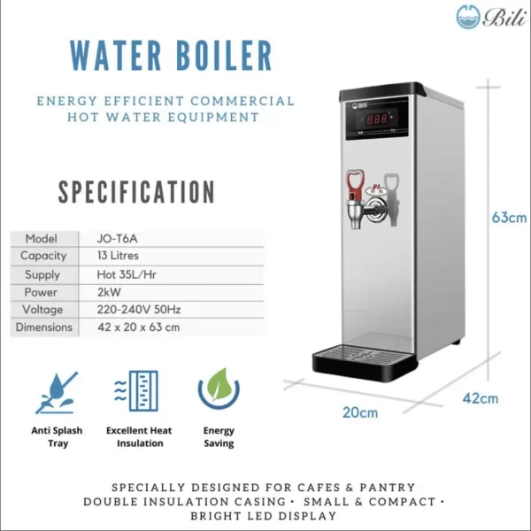 Bili Hot Water Boiler - JO-T6A - Image 2